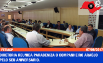 Antonio Vitor e toda diretoria da FETIASP parabenizam o companheiro Melquíades de Araujo pelo seu aniversário