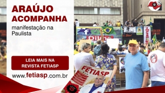 Araújo na Manifestação a Paulista
