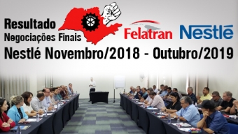 Resultado das Negociações com a Nestlé